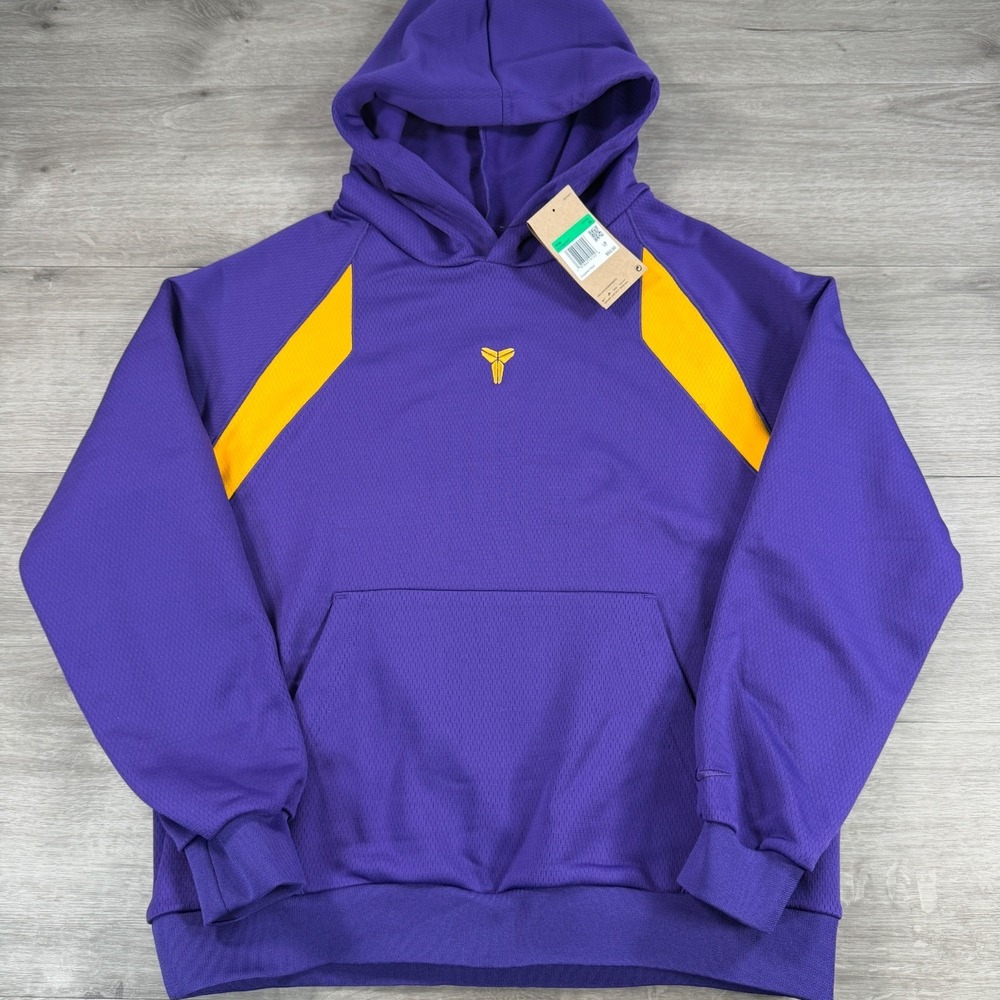 Nike Mamba Mentality Hoodie Kids XL Kobe Bryant Purple Gold Therma-FIT Youth